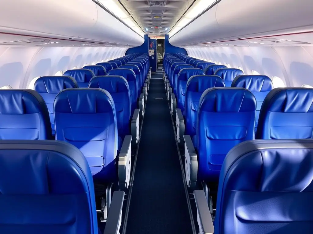 Southwest Airlines Boeing 737-800 cabin interior Southwest Airlines Boeing 737-800 cabin interior