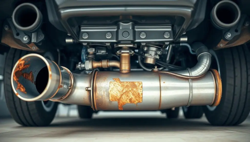 exhaust system damage causes