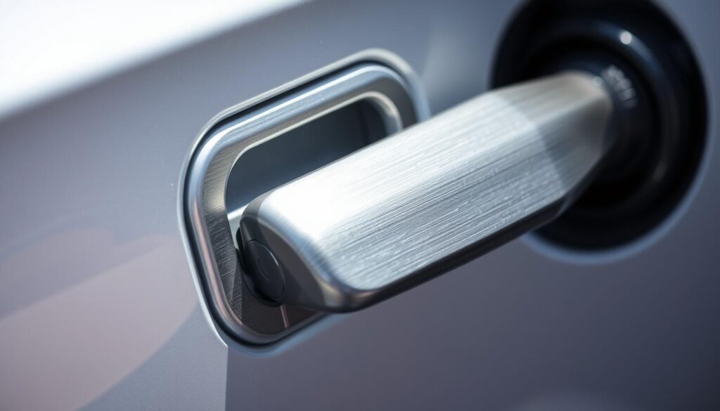 fuel door release lever