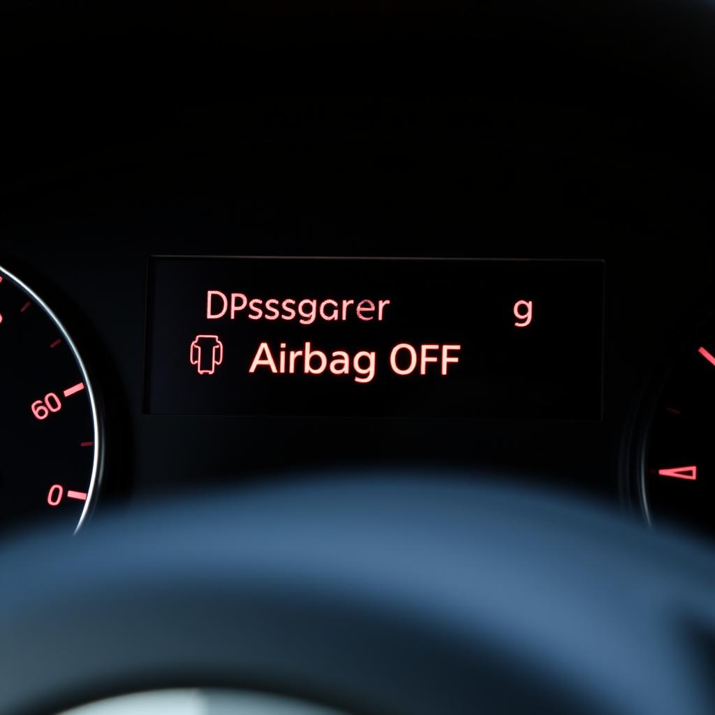 Audi passenger airbag off indicator light Audi passenger airbag off indicator light