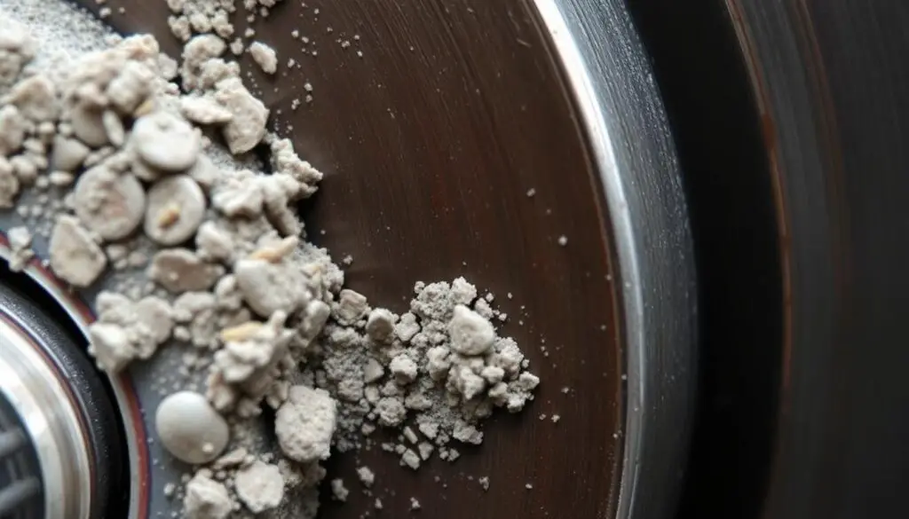 Brake pad material transferring to rotor surface during bedding-in process