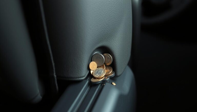 Car seat rail with visible debris and obstruction preventing seat movement back