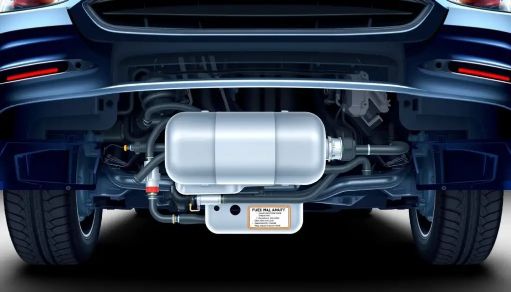 Chevrolet Malibu fuel tank location