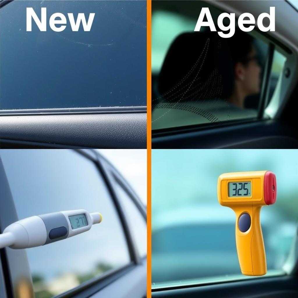 Comparison of UV protection in new versus old car windows