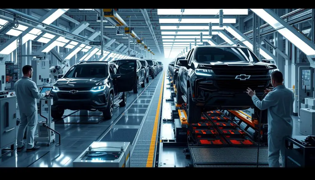 Concept rendering of potential future Chevy Colorado electric variant production Concept rendering of potential future Chevy Colorado electric variant production