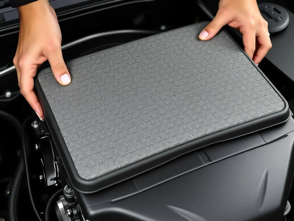 Engine cover demonstrating noise reduction properties