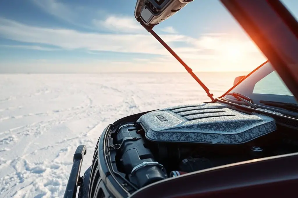 Engine cover providing protection in extreme weather conditions