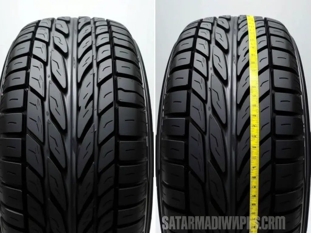 Falken Sincera SN250 A/S tire showing even wear pattern after extended use Falken Sincera SN250 A/S tire showing even wear pattern after extended use