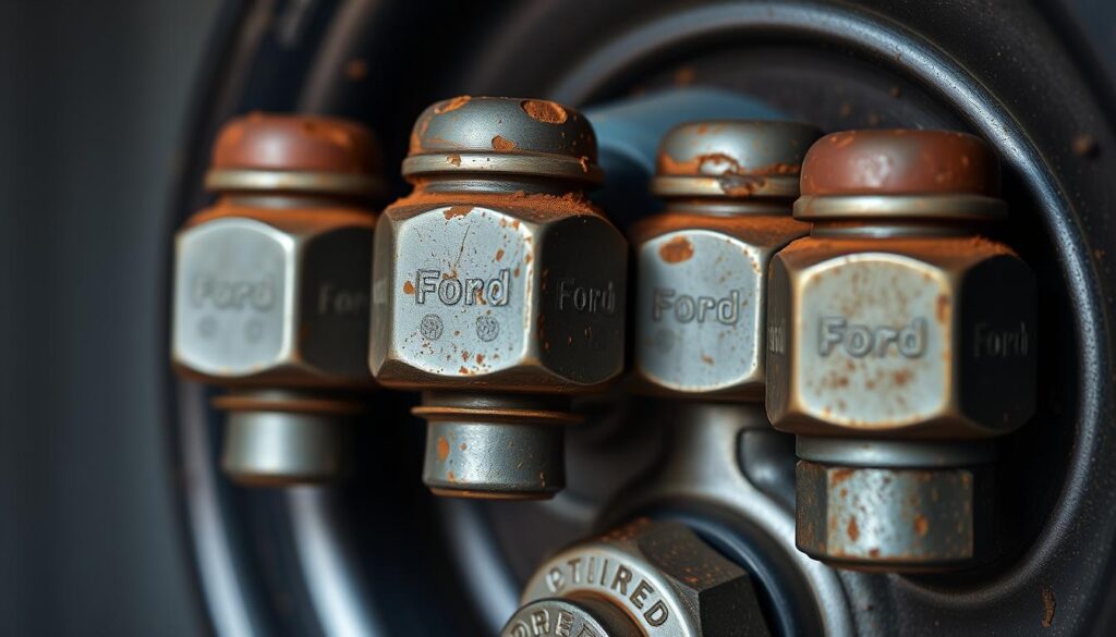 Ford swollen lug nuts
