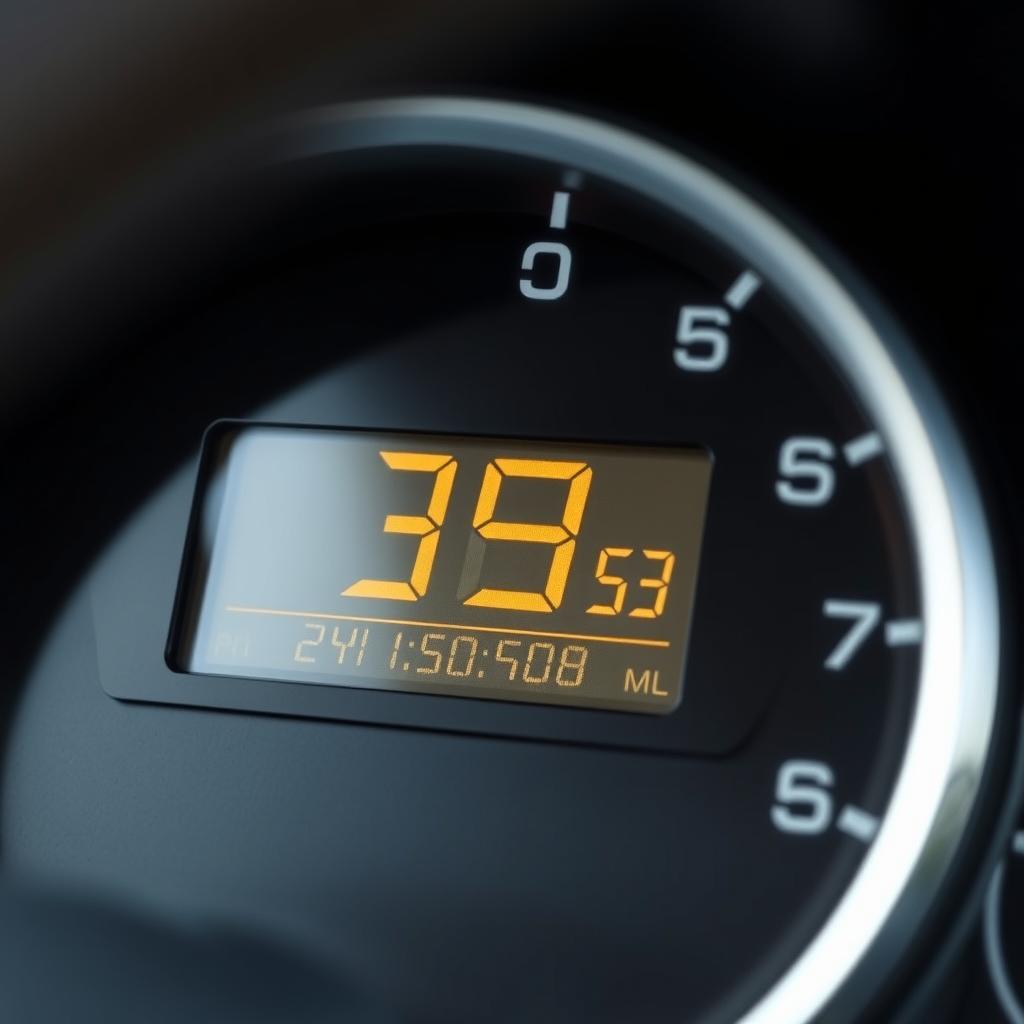 Fuel consumption gauge showing increased usage after O2 sensor bypass