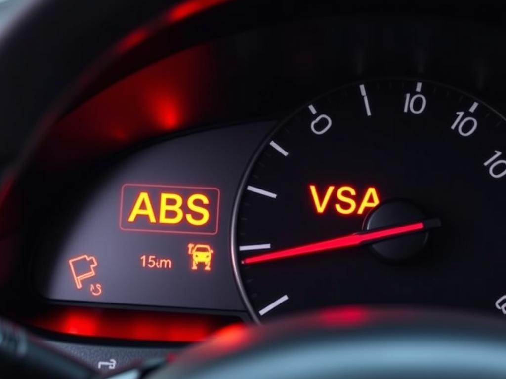 Honda Accord ABS and VSA warning lights on dashboard showing reset Honda Accord warning lights process Honda Accord ABS and VSA warning lights on dashboard showing reset Honda Accord warning lights process