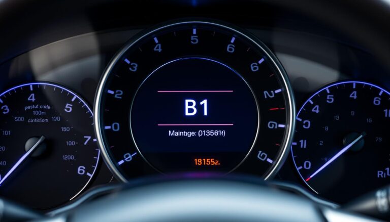 Honda Accord dashboard showing B1 maintenance code