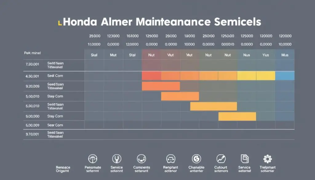 Honda Accord long-term maintenance schedule visualization