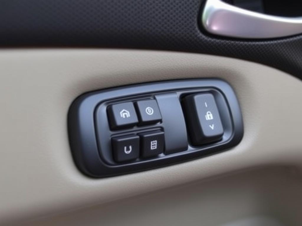 Honda Civic power window controls on driver's door Honda Civic power window controls on driver's door