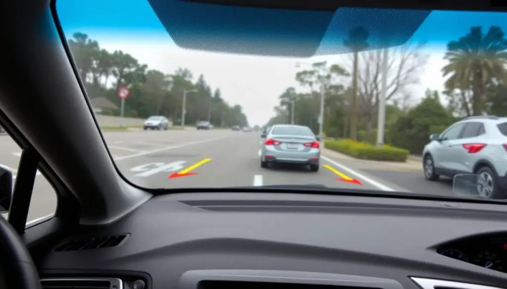 Honda cross-traffic monitor detecting approaching vehicle Honda cross-traffic monitor detecting approaching vehicle