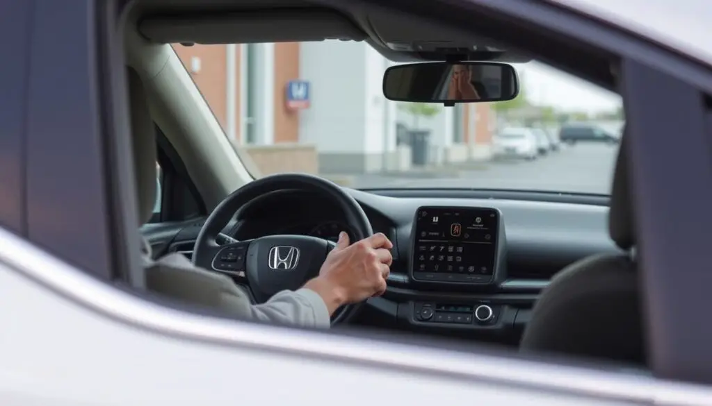 Honda vehicle using Brake Hold while waiting in a drive-thru line