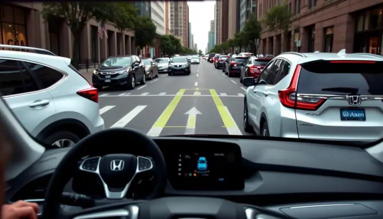 Honda vehicle using Park Assist System to parallel park