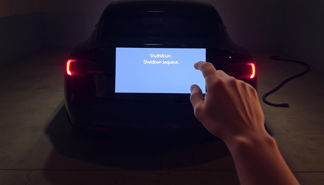VEHICLE SHUTTING DOWN TESLA visual data 7