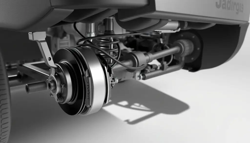 Jeep Cherokee parking brake system