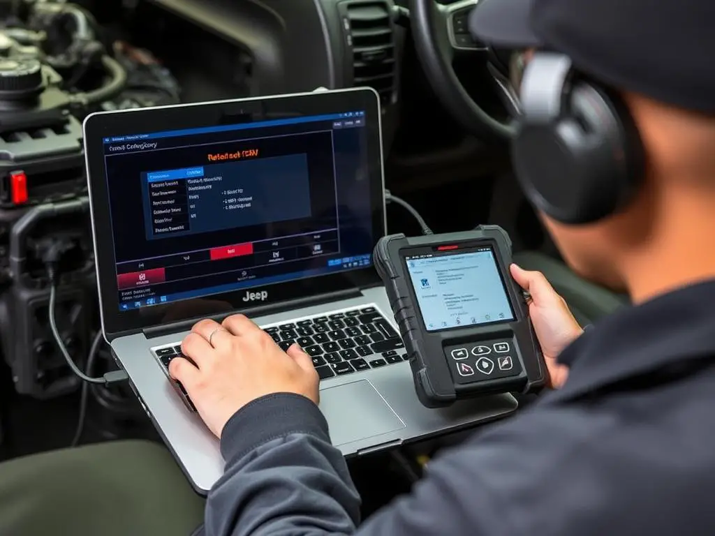 Jeep PCM reset and reprogramming procedure