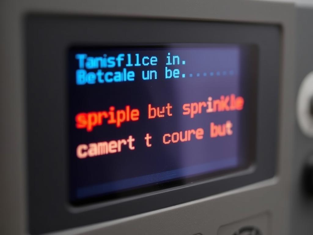 Malfunctioning sprinkler controller with error display