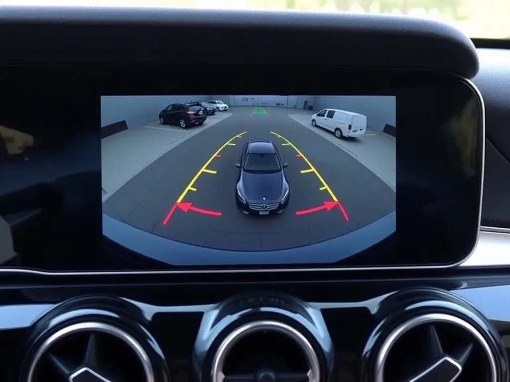 Mercedes-Benz 360-degree camera view during parking Mercedes-Benz 360-degree camera view during parking