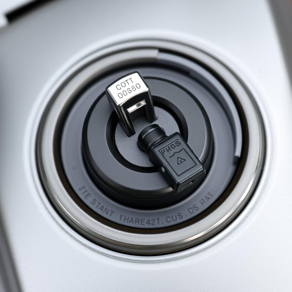 Motorcycle gas cap with key lock mechanism for security