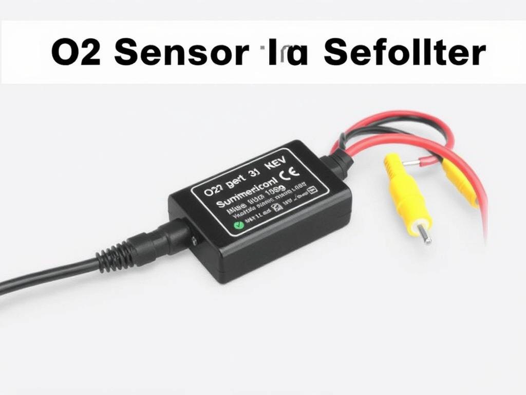 O2 sensor simulator device with wiring connections