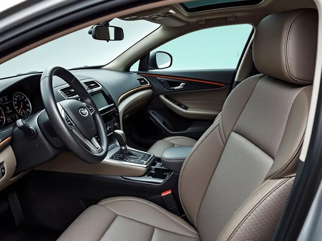 PVC applications in car interior showing instrument panels and upholstery