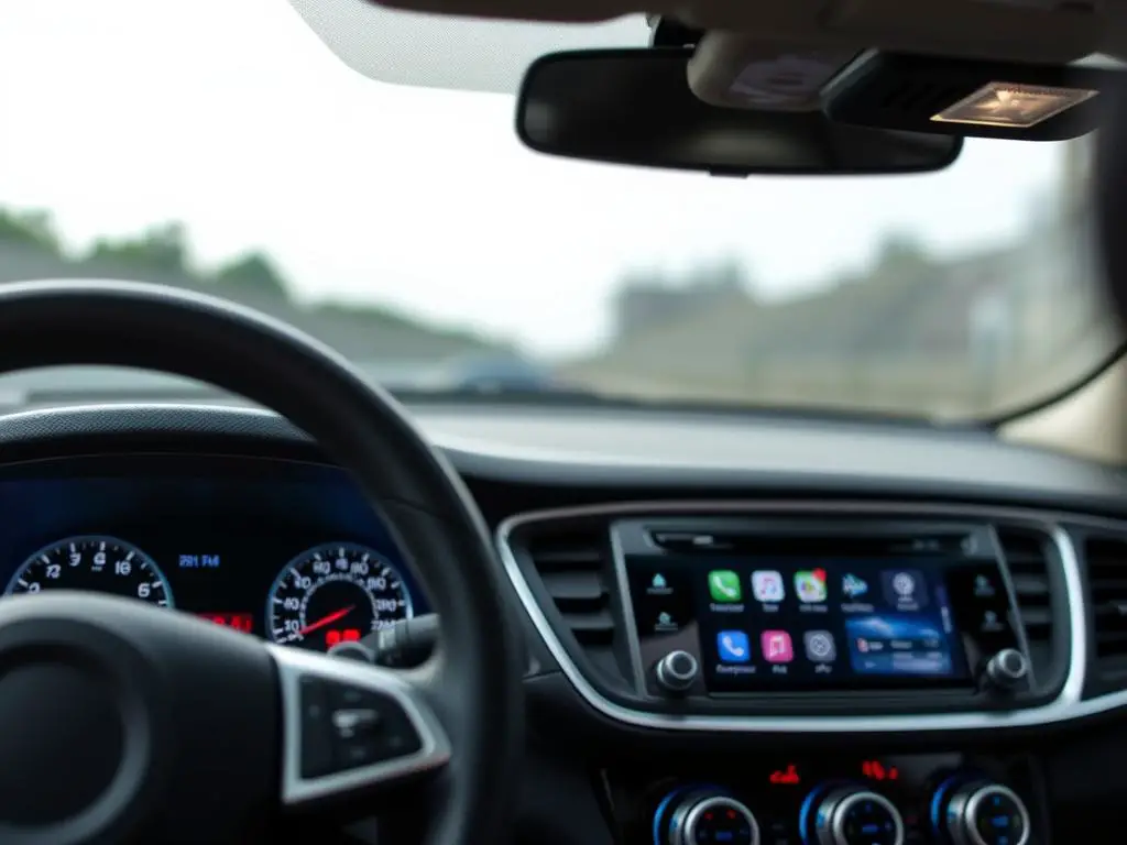 Polycarbonate used in instrument clusters and display screens in car interior