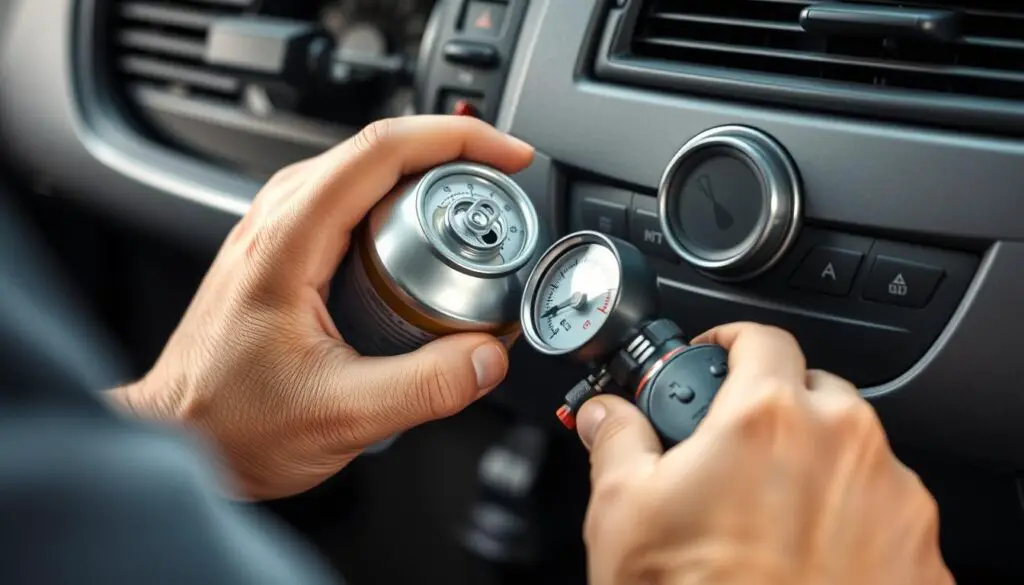 Properly adding R134a refrigerant to car AC system