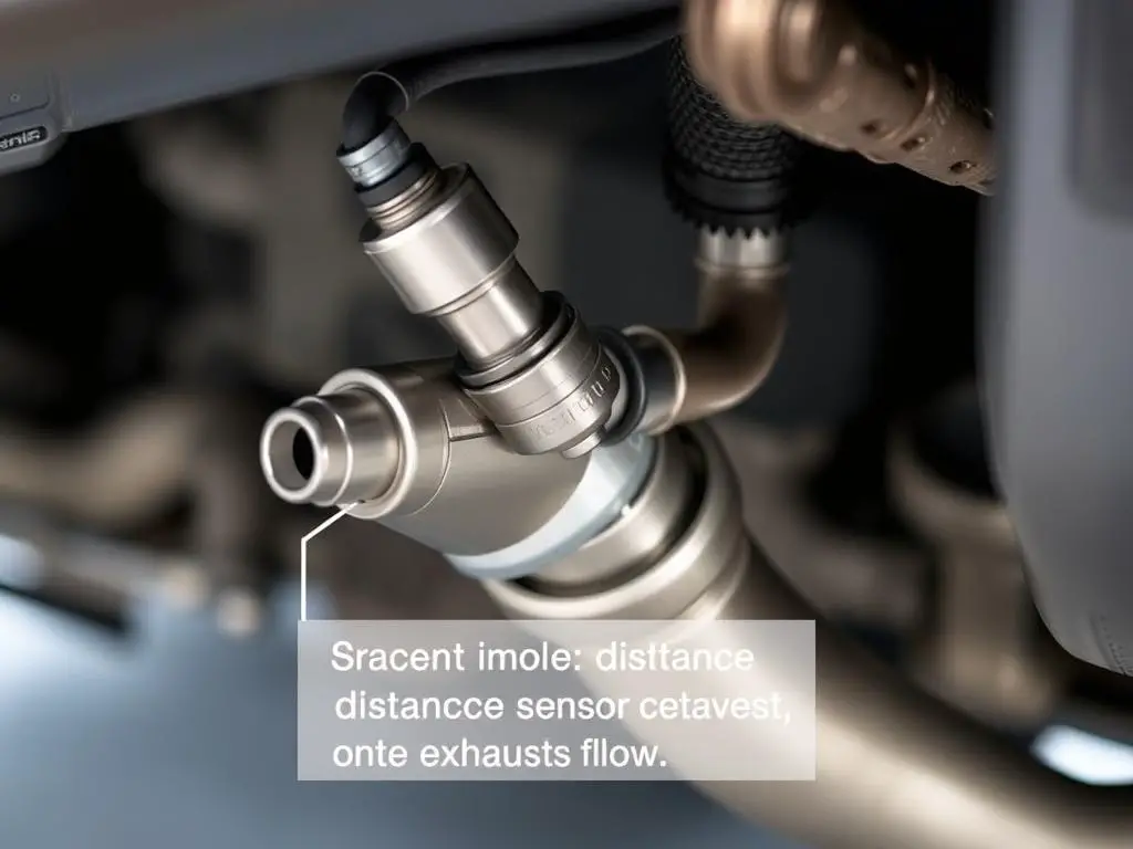 Properly installed O2 sensor with non-fouler spacer