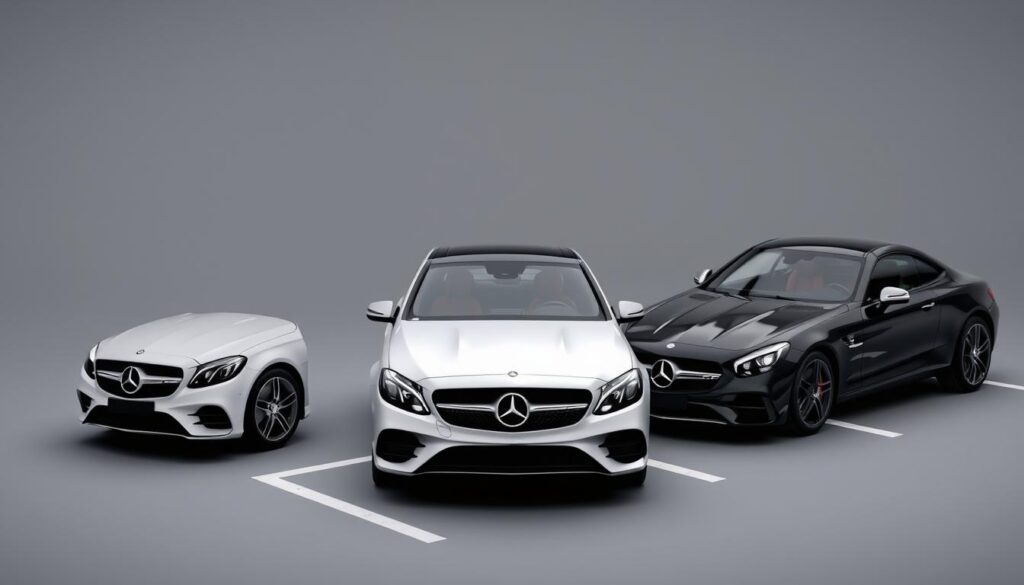 Range of Mercedes models featuring the Parking Assistance Package Range of Mercedes models featuring the Parking Assistance Package