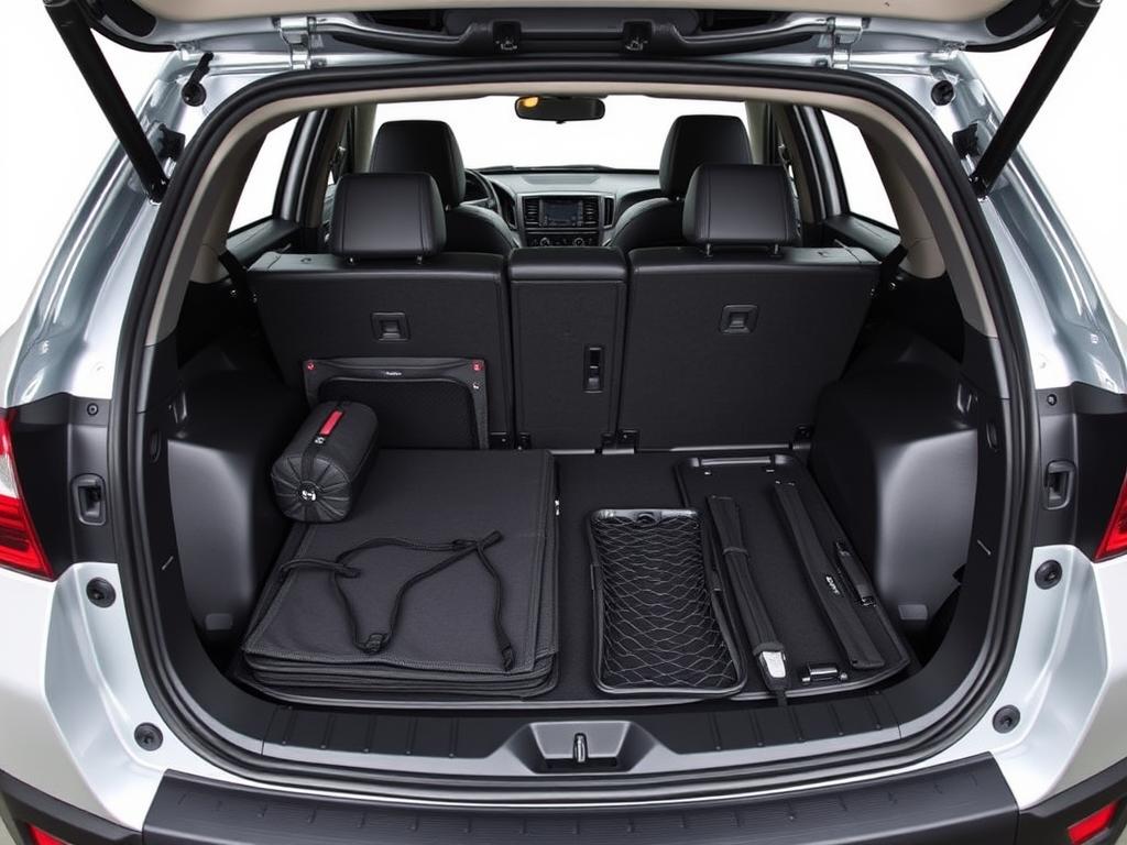 Subaru Crosstrek cargo accessories including organizers and liners