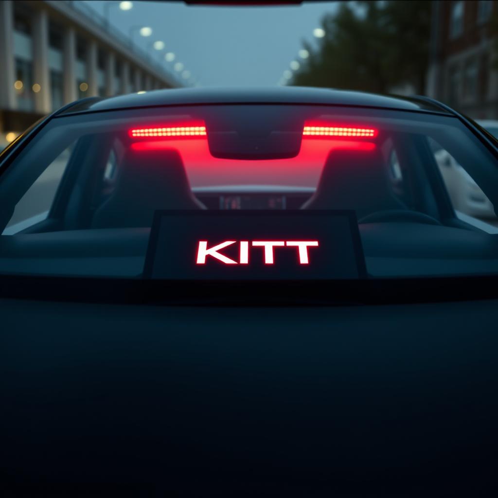 Tesla with a pop culture reference name displayed on screen