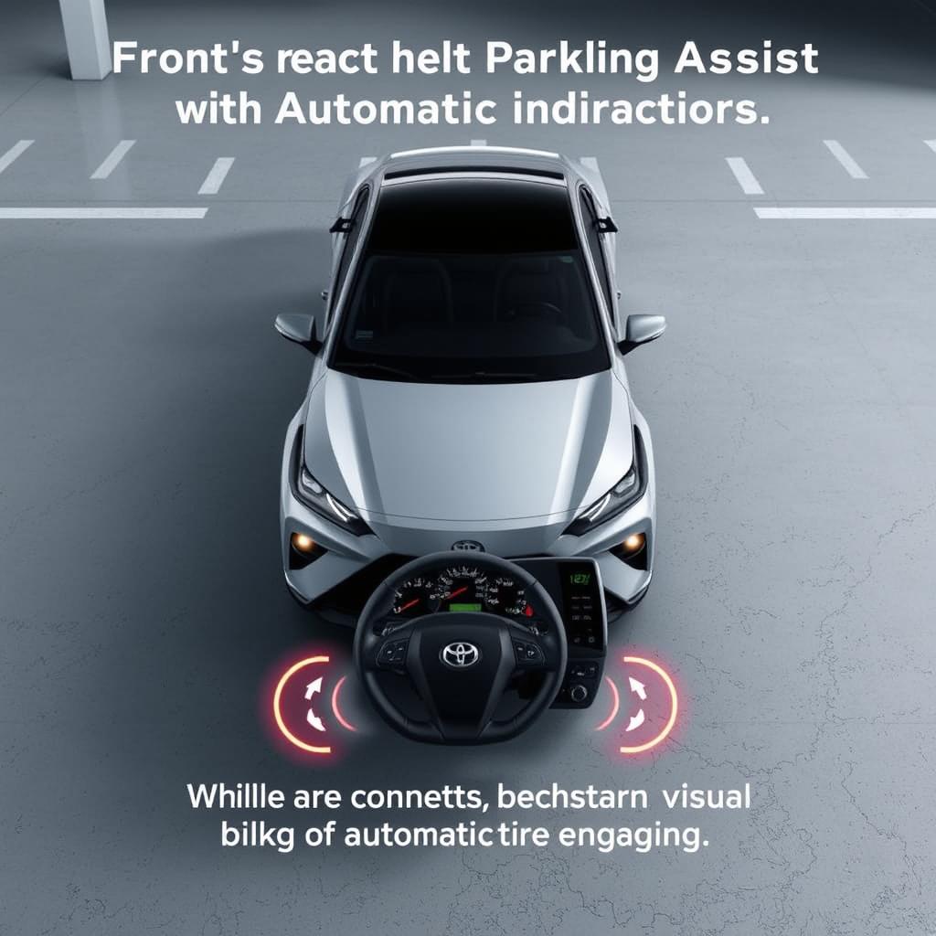 Toyota Front and Rear Parking Assist with Automatic Braking in action Toyota Front and Rear Parking Assist with Automatic Braking in action