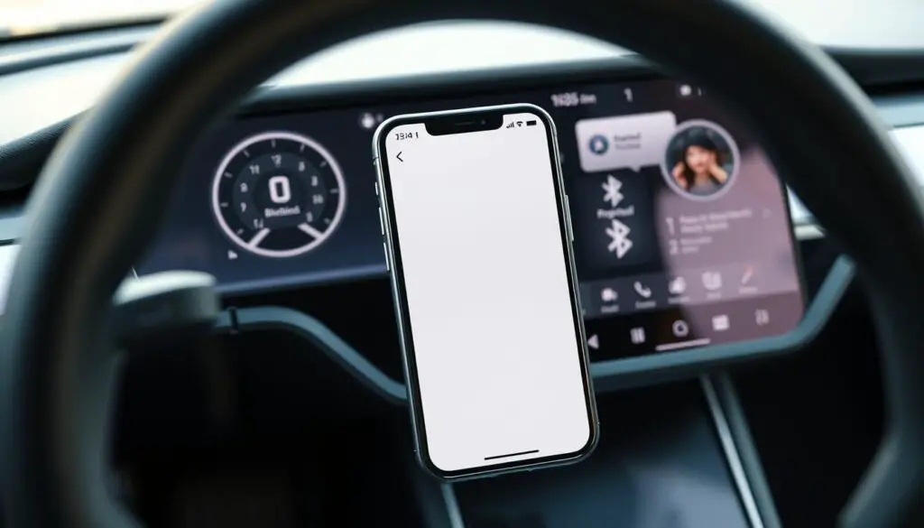 iPhone Tesla Bluetooth setup