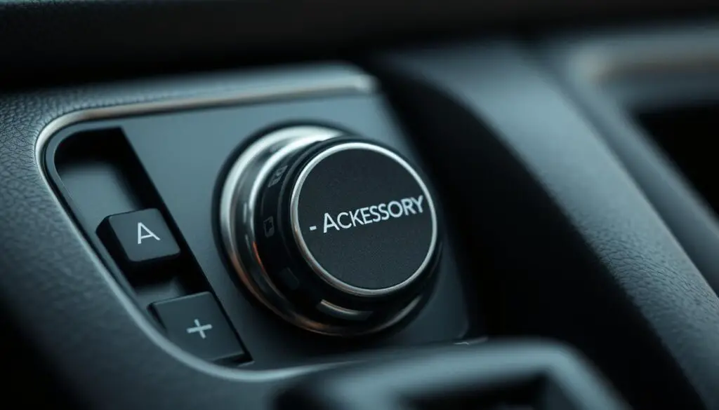 ignition switch to accessory mode