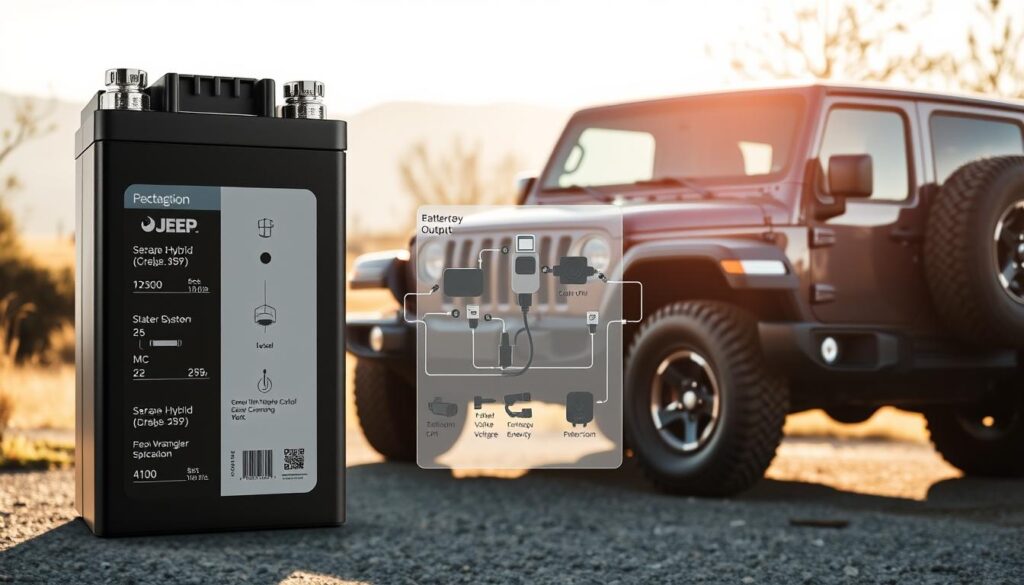 Jeep Wrangler Hybrid battery specifications