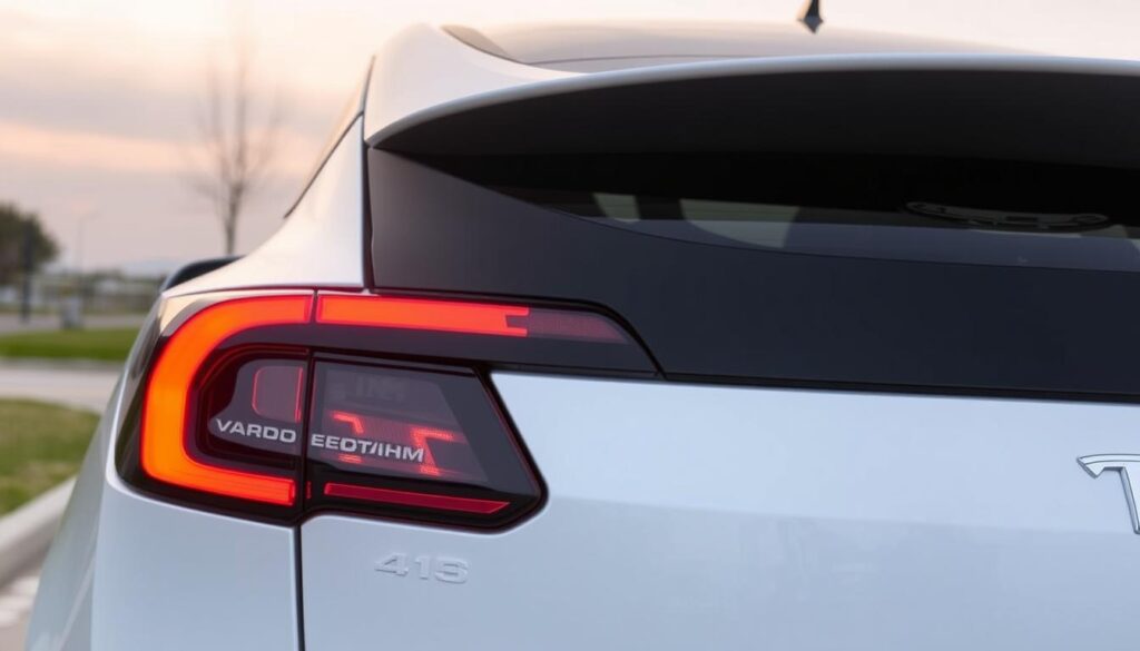 Tesla Model Y hazard lights