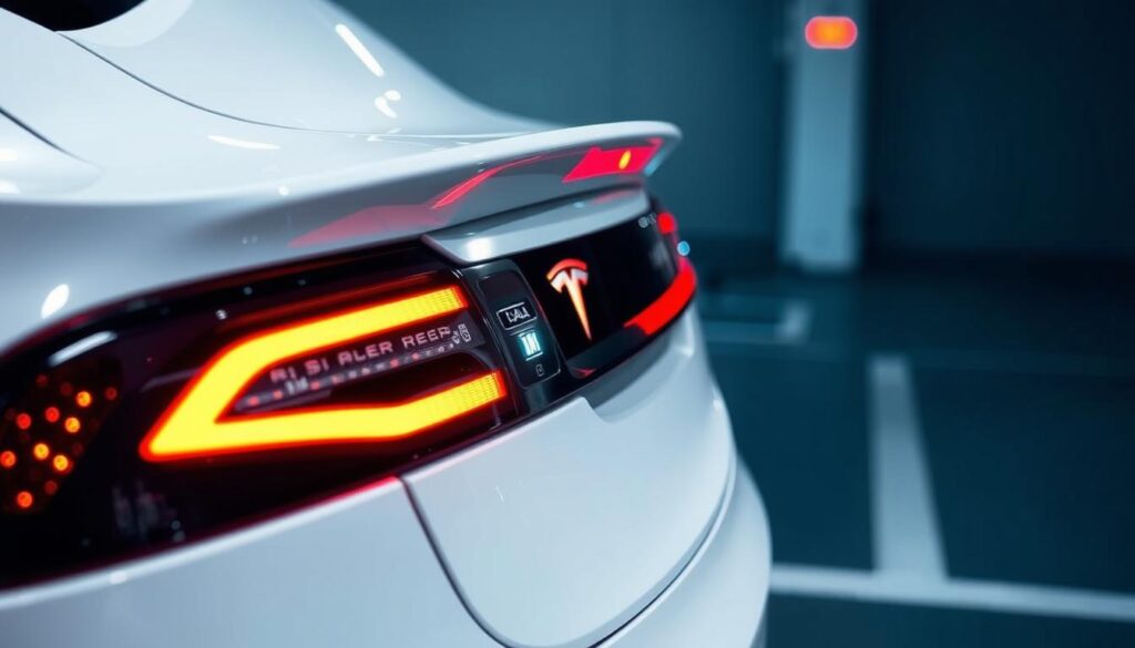 Tesla hazard light system