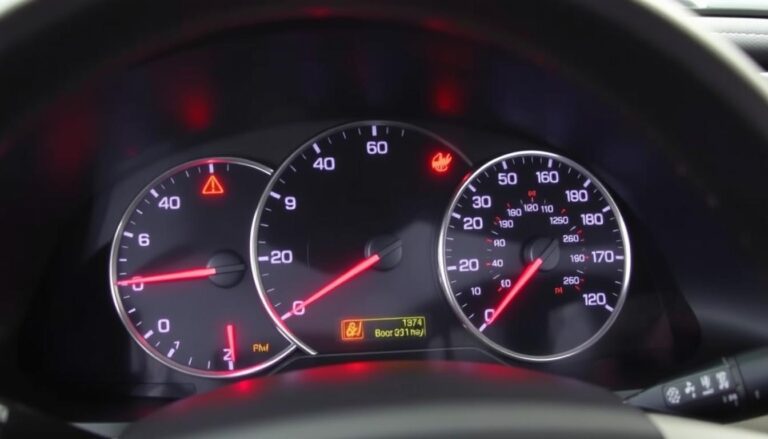 Toyota Highlander dashboard warning lights and indicators showing various safety systems that might trigger beeping while driving