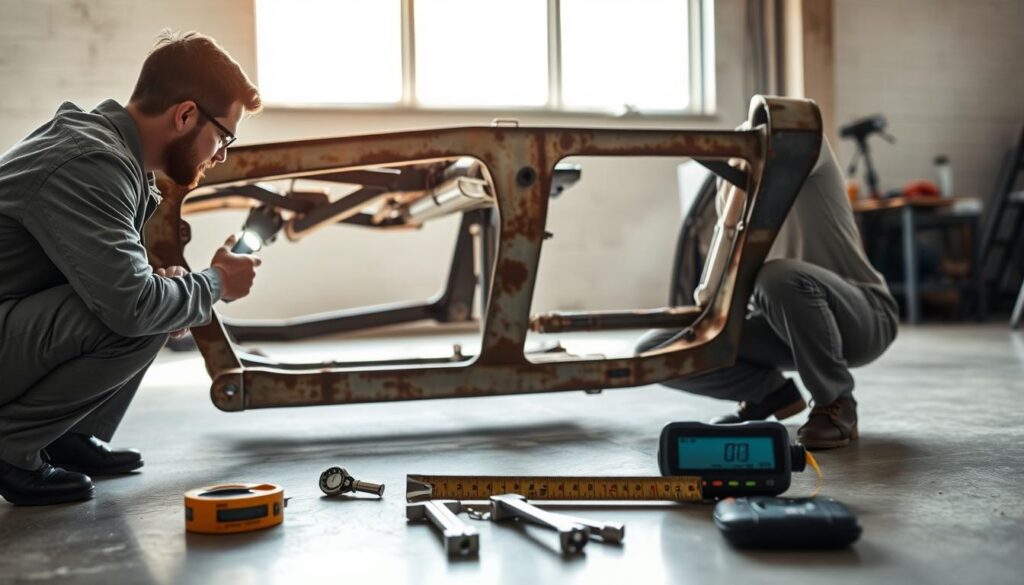 assessing frame damage