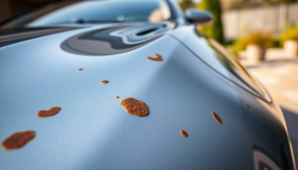 brown spots on car exterior