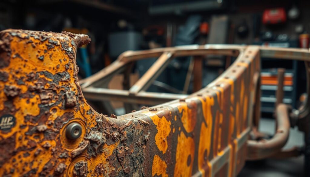 unibody frame rust