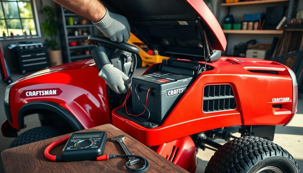 Craftsman Riding Lawn Mower Battery Check