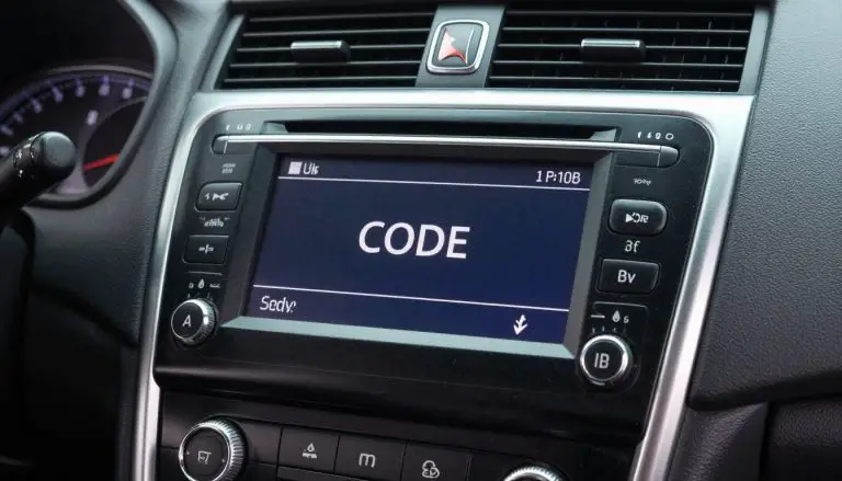 Honda Accord radio displaying CODE message after battery disconnection