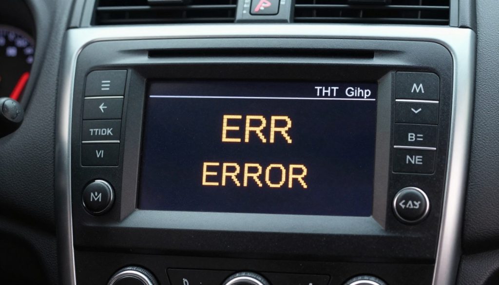 Honda Accord radio displaying ERROR message