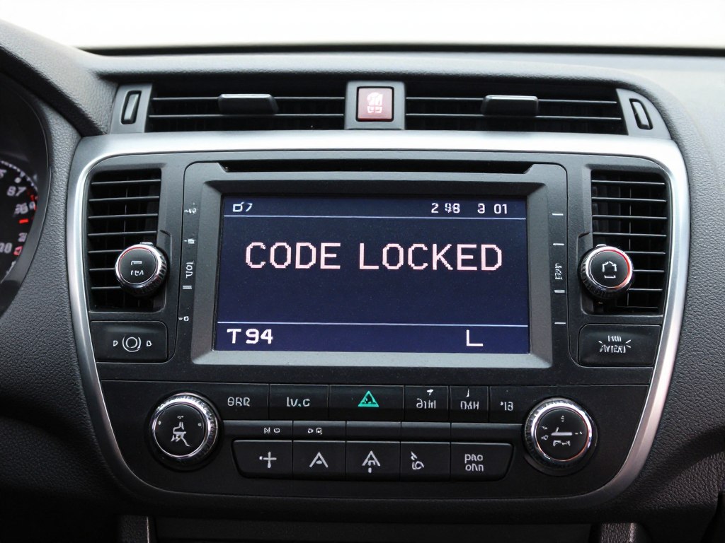 Honda Accord radio showing locked status after too many attempts