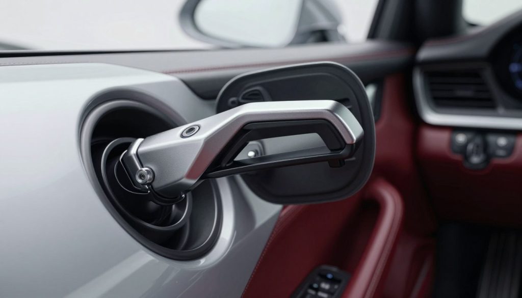 Porsche gas tank release mechanism